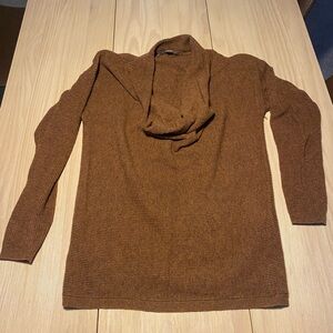 Women’s Brown Cowl Neck Sweater